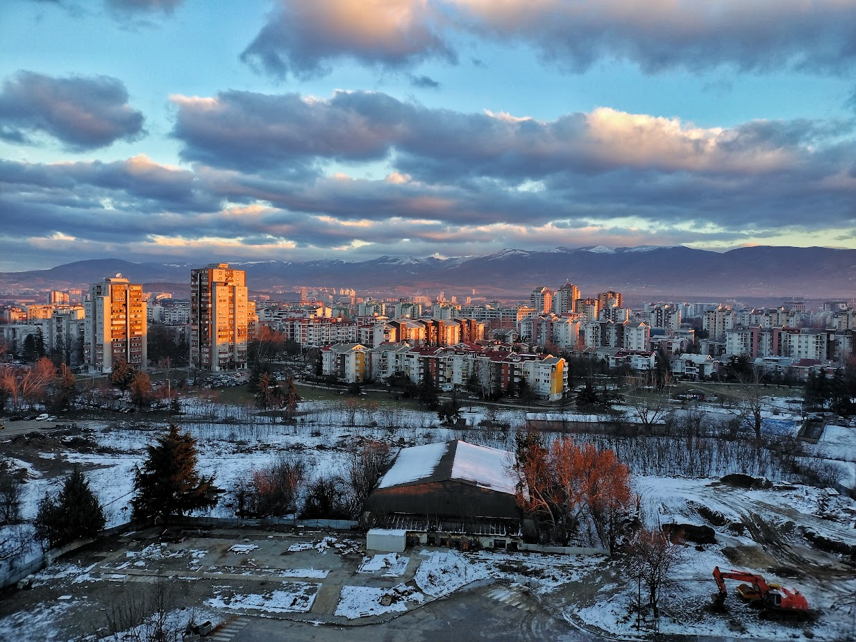 Cityscape of Skopje